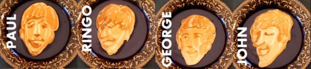 Beatles em massa de panqueca