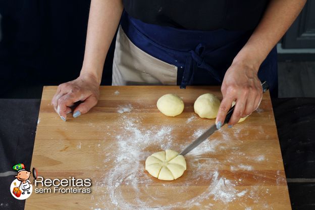 Preparação dos brioches