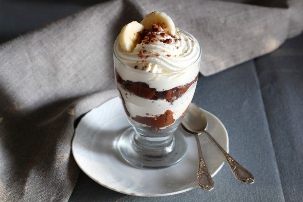 O trifle de banana e Nutella