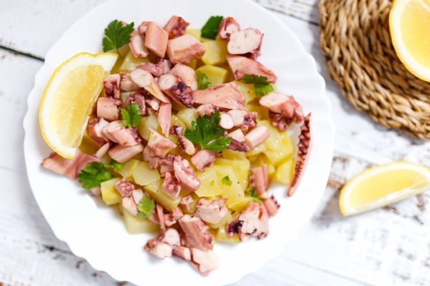 Salada de polvo com batata