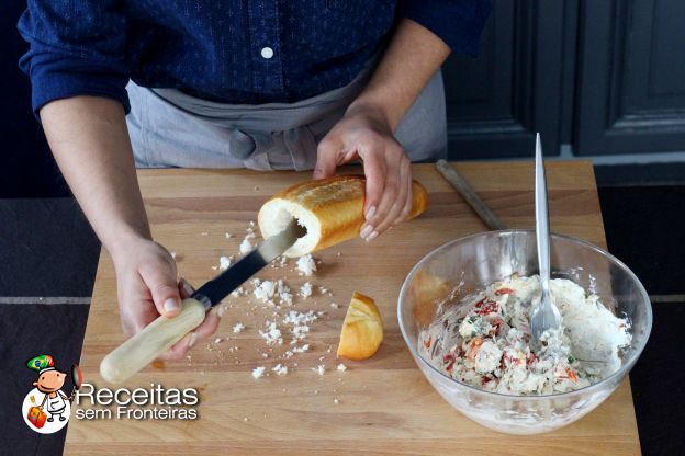 Preparação da baguete