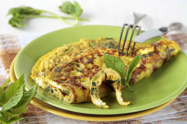 Omelete com ervas