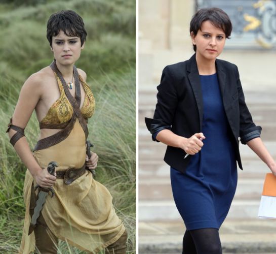 12 - Tyene Sand, de Game of Thrones, se assemelha à ministra da educação do governo francês em 2014.