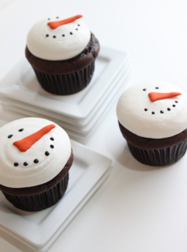 Cupcakes boneco de neve