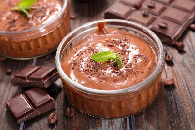 Mousse de chocolate com café