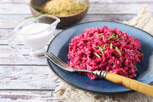 Risotto alla barbabietola (Risotto de beterraba)