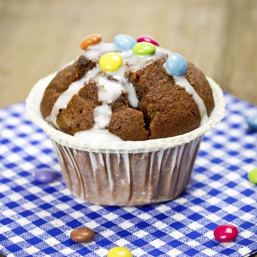 Cupcakes de chocolate e smarties