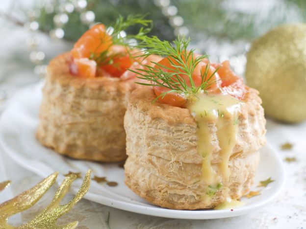 Vol au Vent de salmão