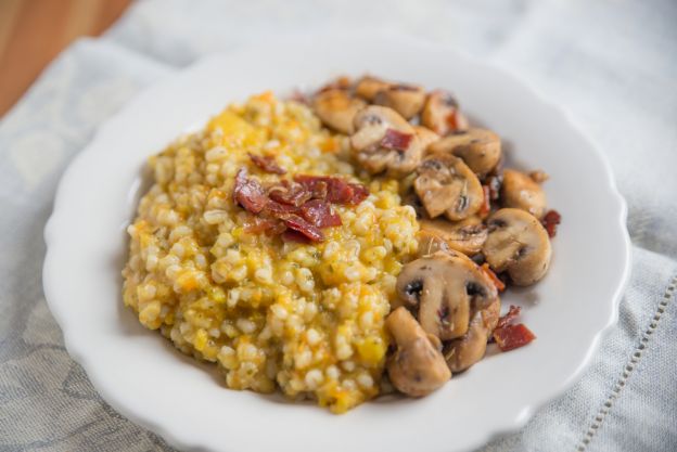 Risotto de açafrão e funghi