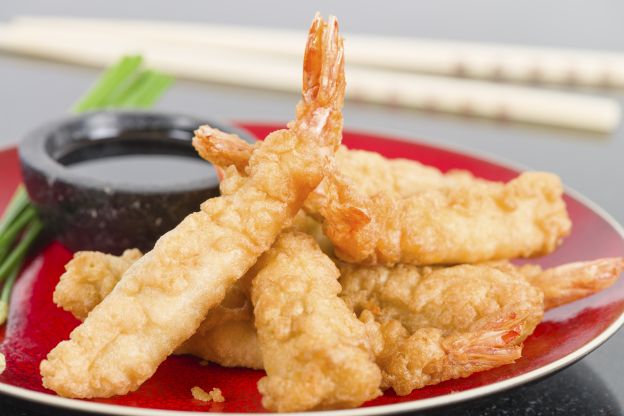 Tempura de camarão