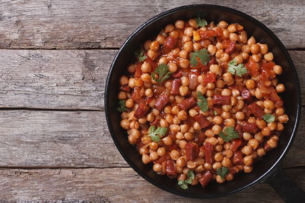 Grão de bico com chorizo