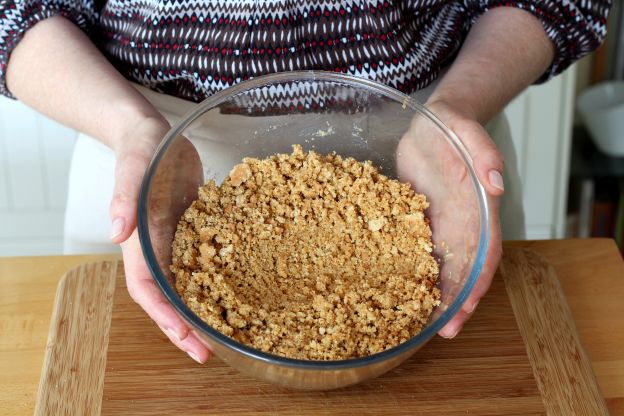 A mistura de biscoitos está pronta