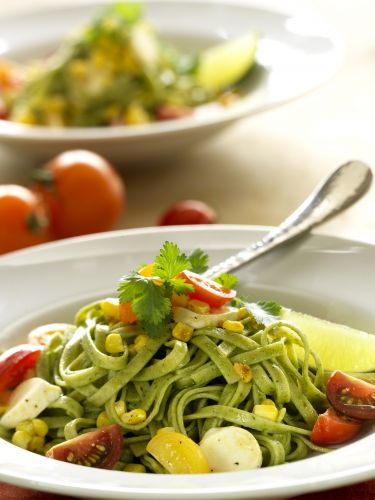 Tagliatelles com legumes