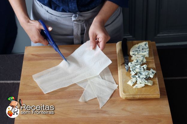 Preparação das balas crocantes