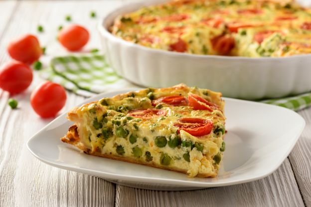 Quiche de petits pois