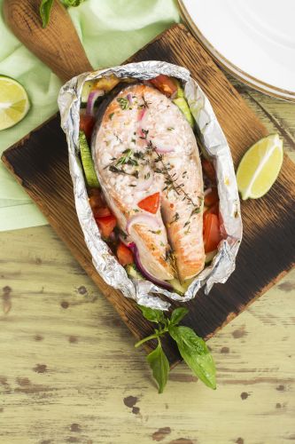 Papillote de salmão