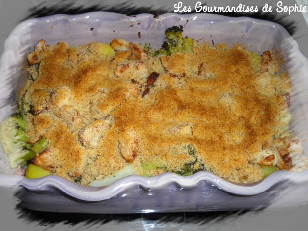 Crumble de legumes com Gorgonzola