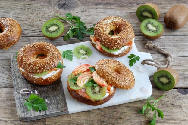 Bagels de salmão