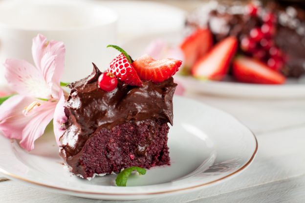 Bolo de chocolate e beterraba