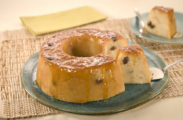 Pudim de Pão com Passas e Vinho por rosangelias