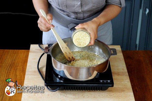 Preparar o arroz