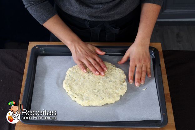 Preparação do scone