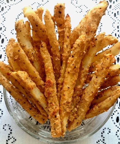 13. Batatas fritas caseiras crocantes e sem óleo