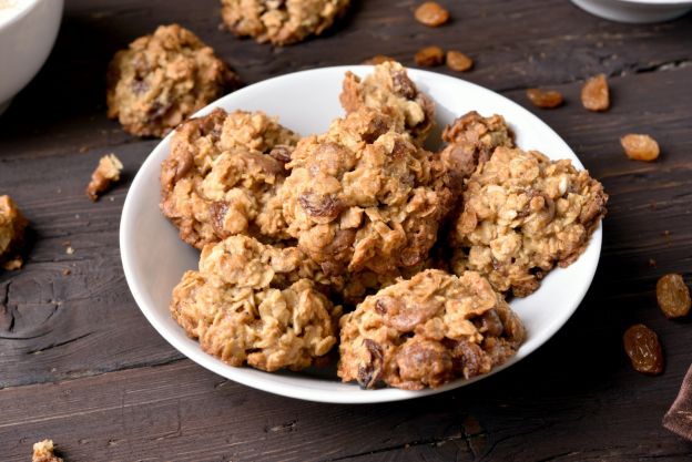 Biscoitos rápdios de banana e aveia