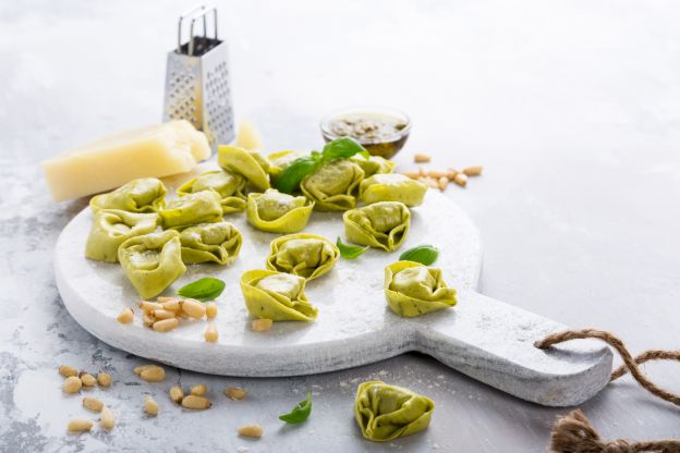 11. TORTELLINI COM RICOTA E ESPINAFRE