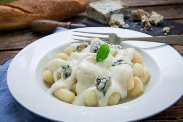 Gnocchi de batata e gorgonzola