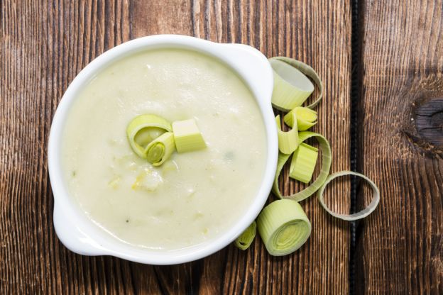 Sopa de batata e alho poró