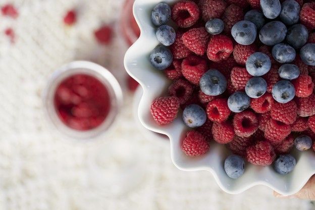 As frutas vermelhas