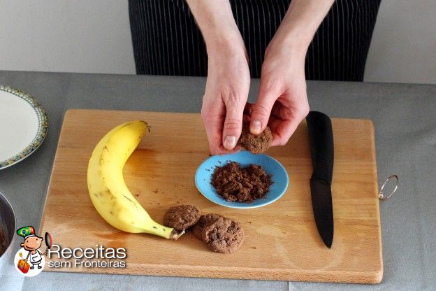 Os biscoitos de chocolate