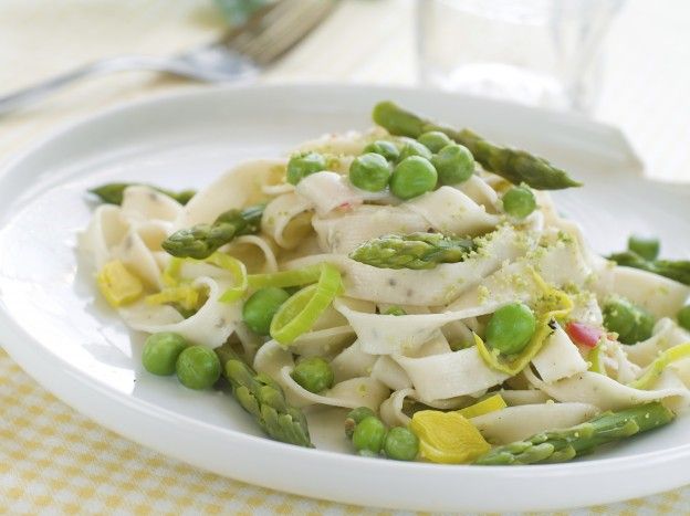 Tagliatelles com legumes