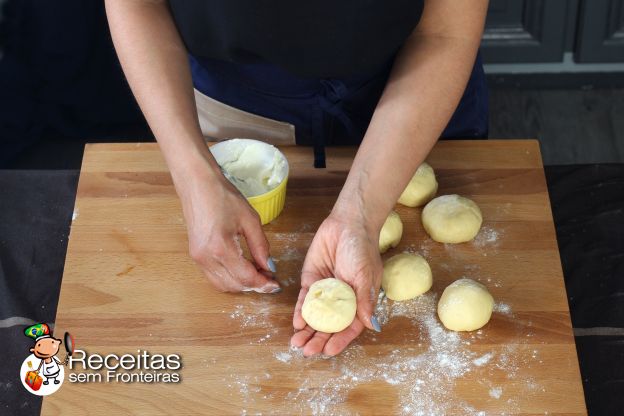 Preparação dos brioches