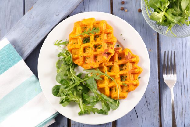 Waffles de batata