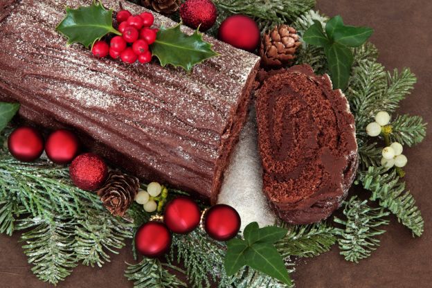 Bûche de Noël (ou Tronco de Natal) vegano