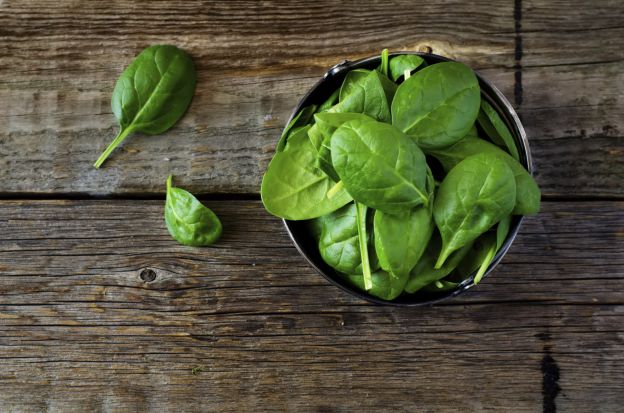 Verduras de folhas verdes