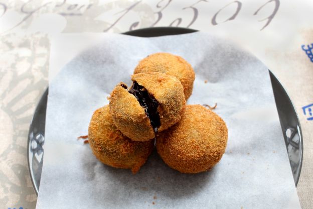 Croquettes de chocolate com recheio derretido