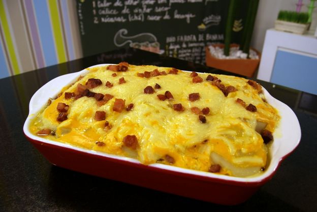 Lasanha de Batata com Cheddar