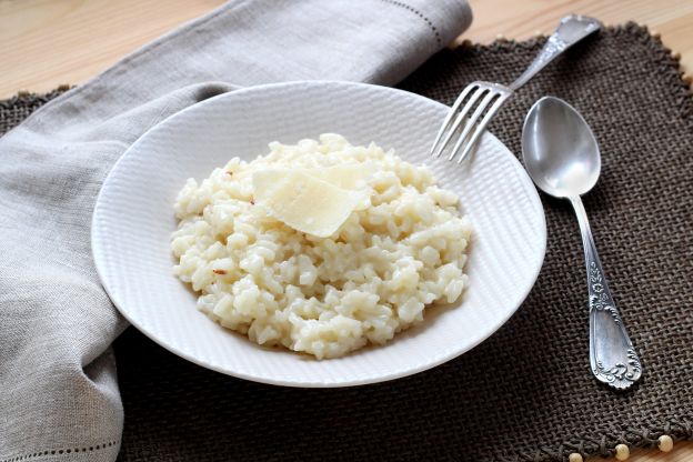 Amanteigar o risotto