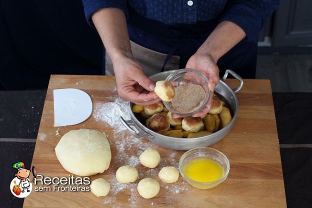 Preparação dos brioches