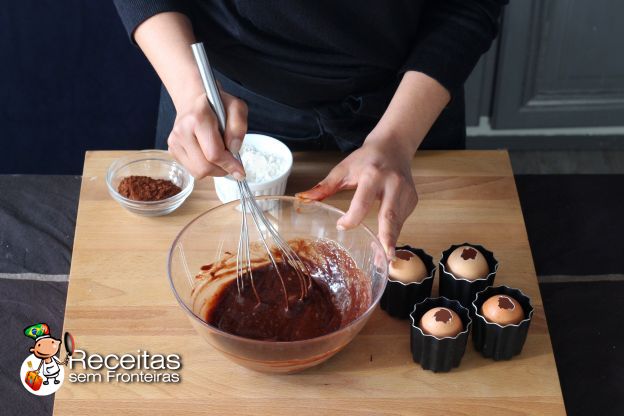 Preparação dos muffins