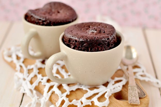 O mugcake de chocolate