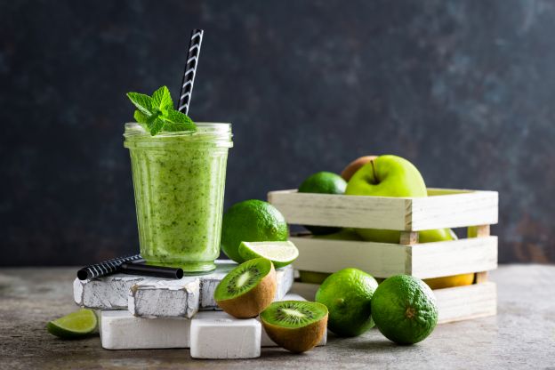 Smoothie de frutas verdes