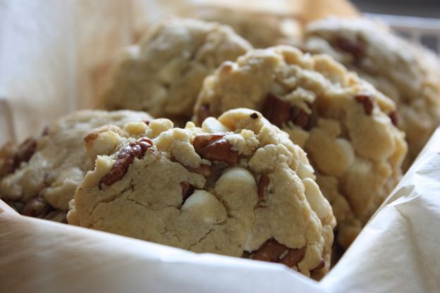 Cookies com chocolate branco