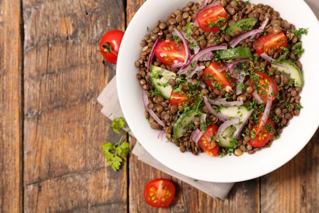 Salada de lentilhas