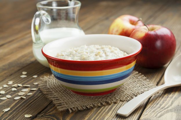 Arroz doce com maçãs caramelizadas