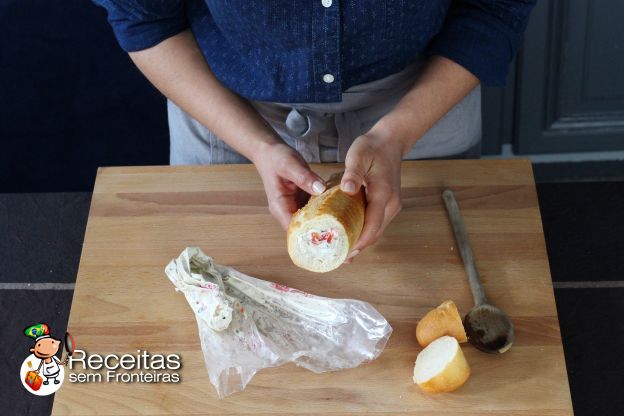 Preparação da baguete