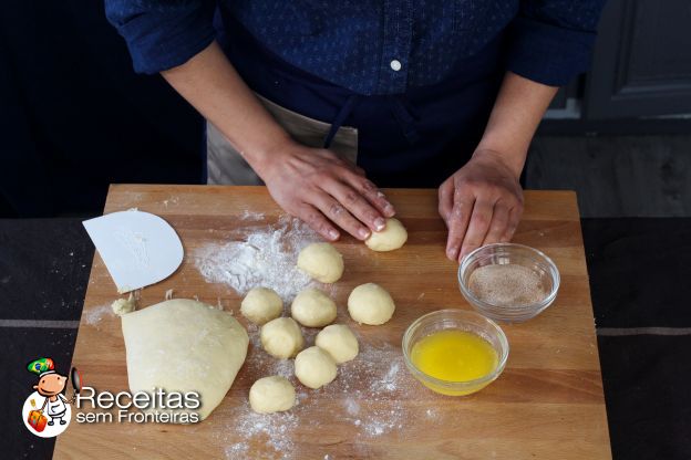 Preparação dos brioches